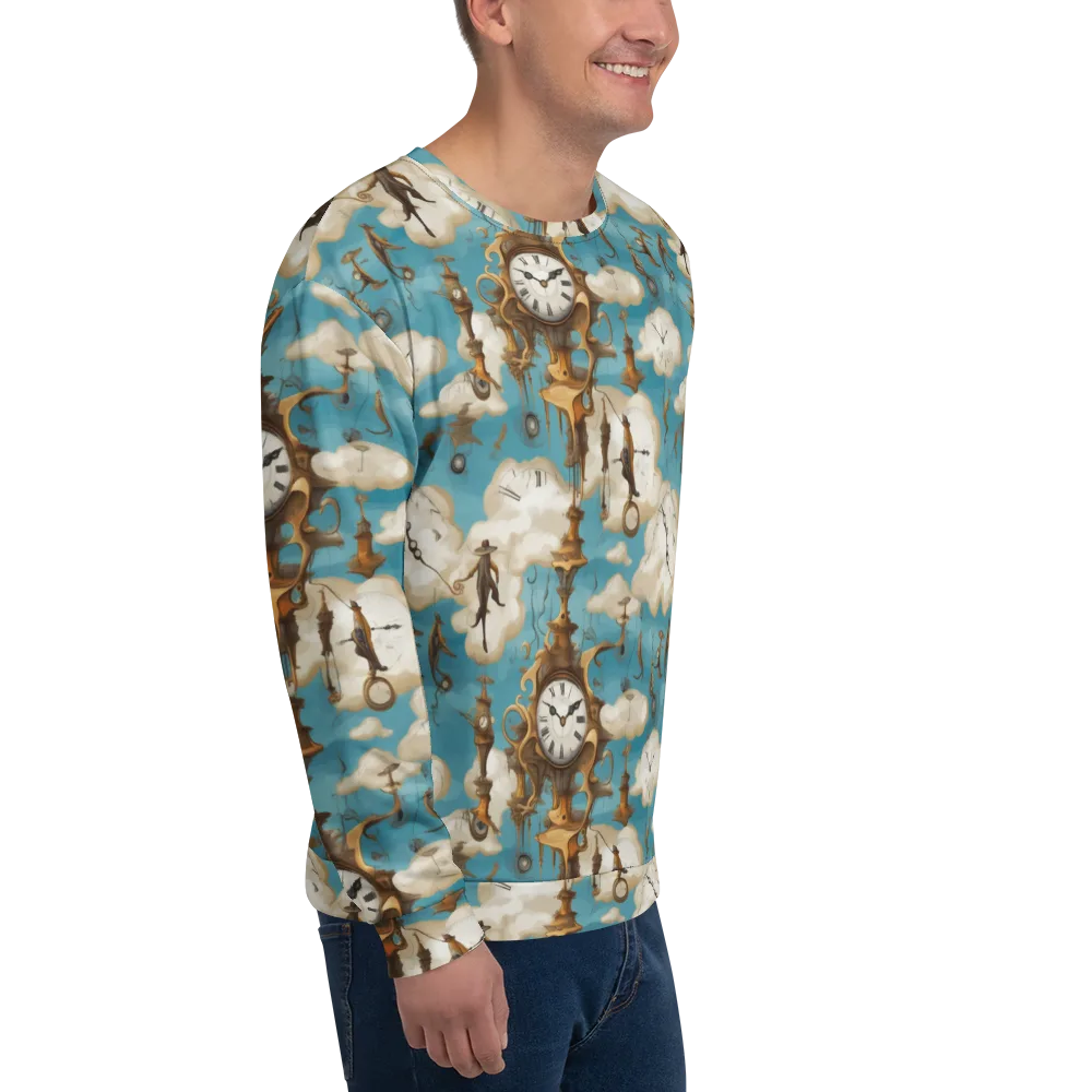 Clockwork Cloudscape on Sweatshirt — Right Front