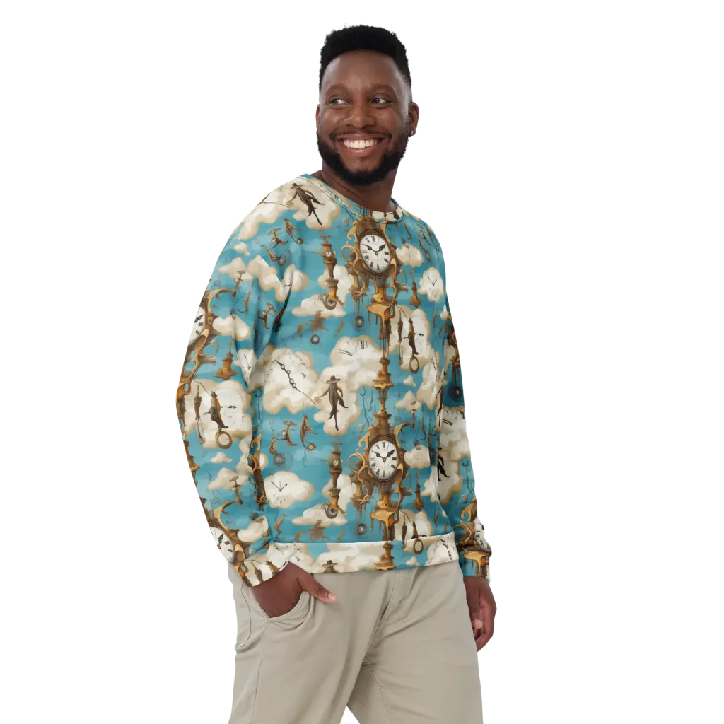 Clockwork Cloudscape on Sweatshirt — Front