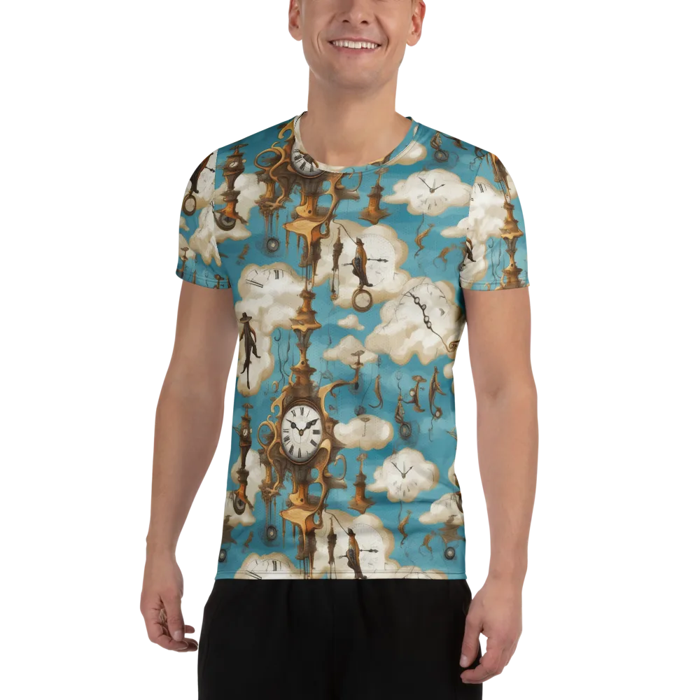 Clockwork Cloudscape on Men's Athletic T-Shirt — Front