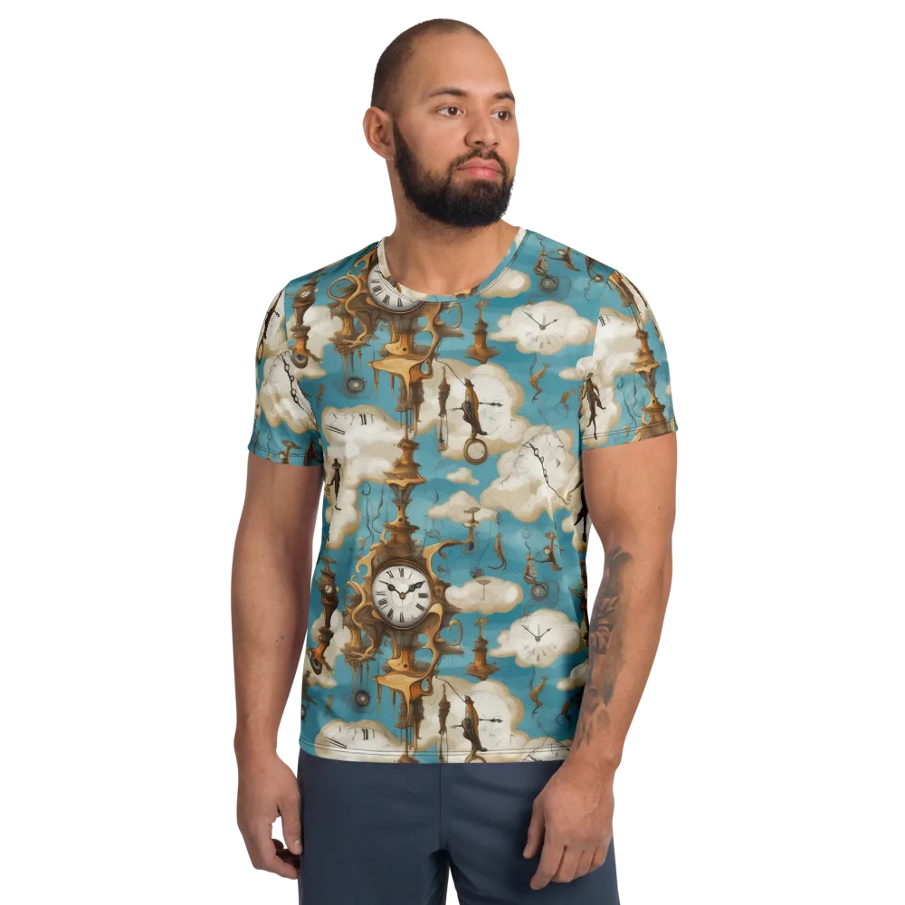 Clockwork Cloudscape on Men's Athletic T-Shirt — Front