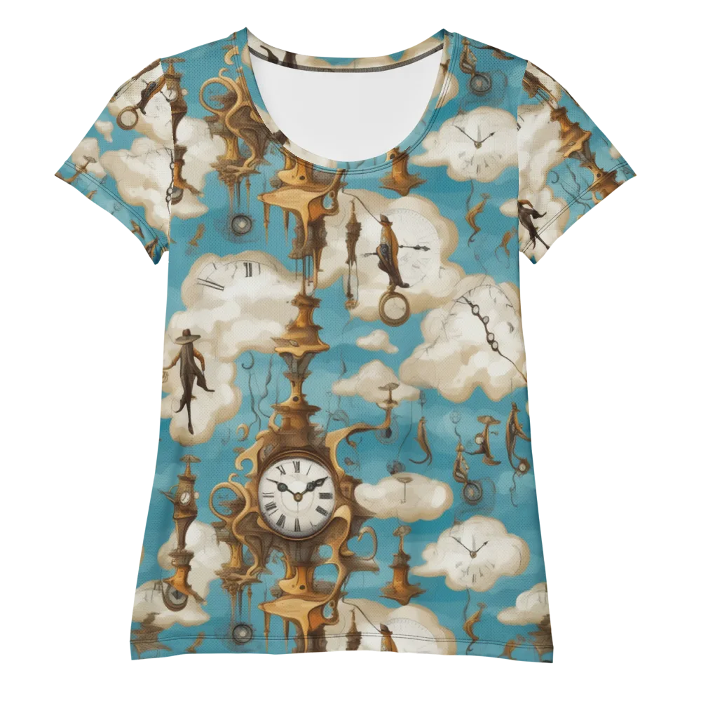 Clockwork Cloudscape on Women's Athletic T-Shirt — Front