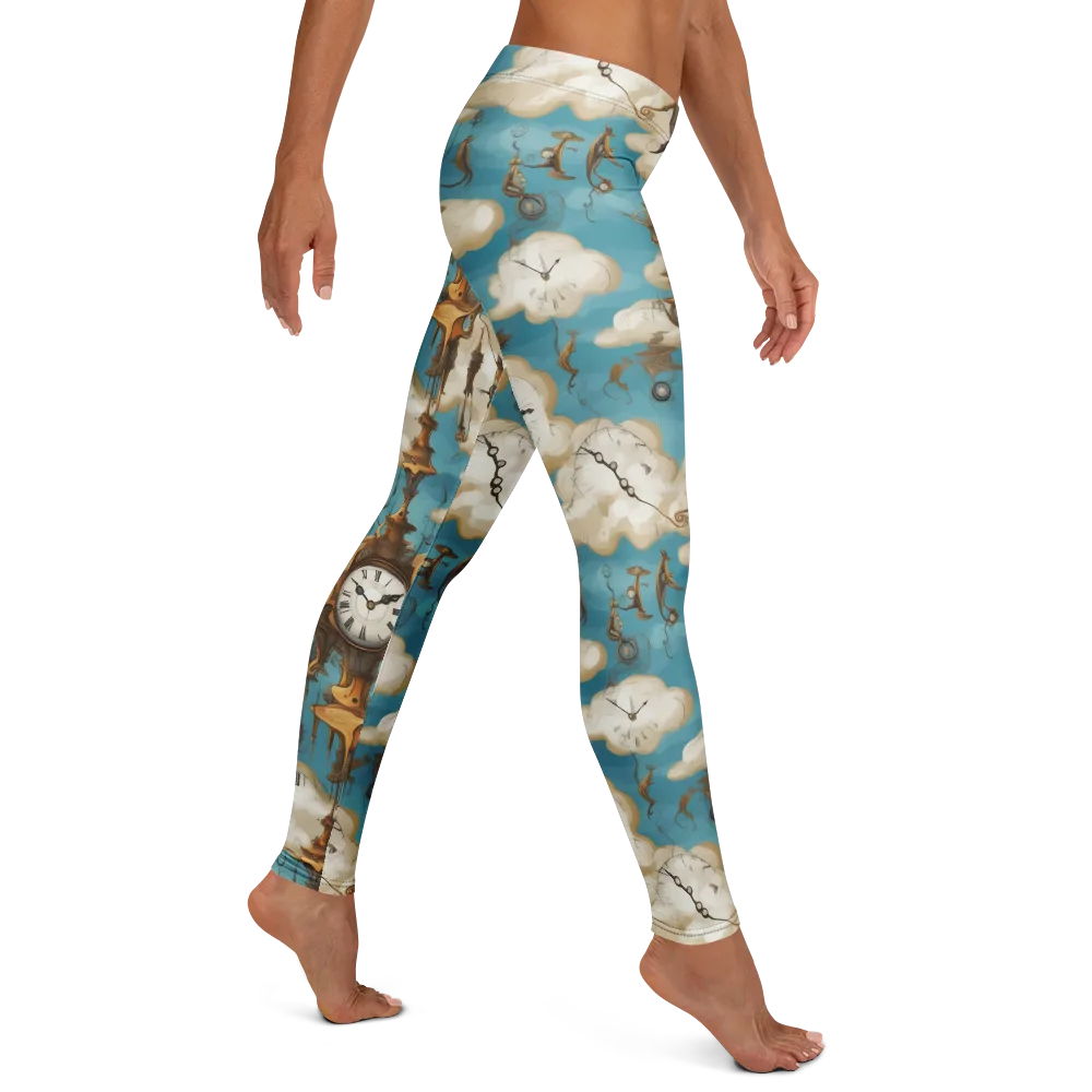 Clockwork Cloudscape on Leggings — Right