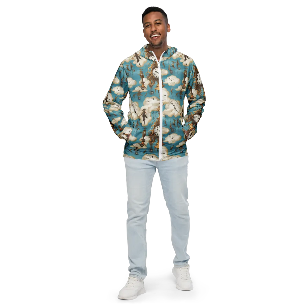 Clockwork Cloudscape on Men's Windbreaker — Front