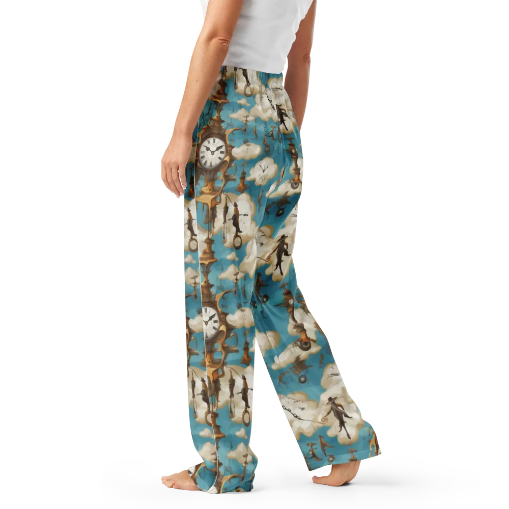Clockwork Cloudscape on Women's Pajama Pants — Left
