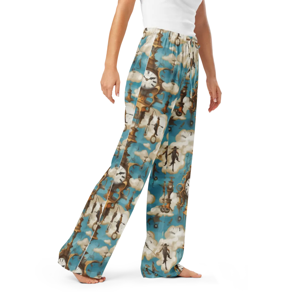 Clockwork Cloudscape on Women's Pajama Pants — Right Front