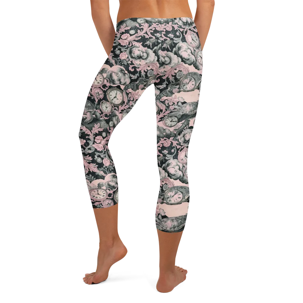 Tortoise Temporale on Capri Leggings — Back