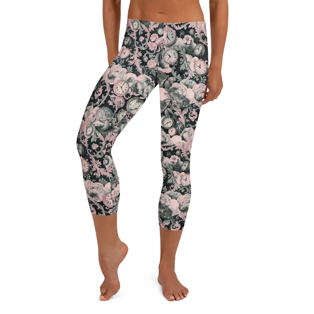 Tortoise Temporale on Capri Leggings — Front