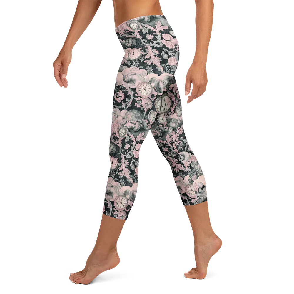 Tortoise Temporale on Capri Leggings — Left