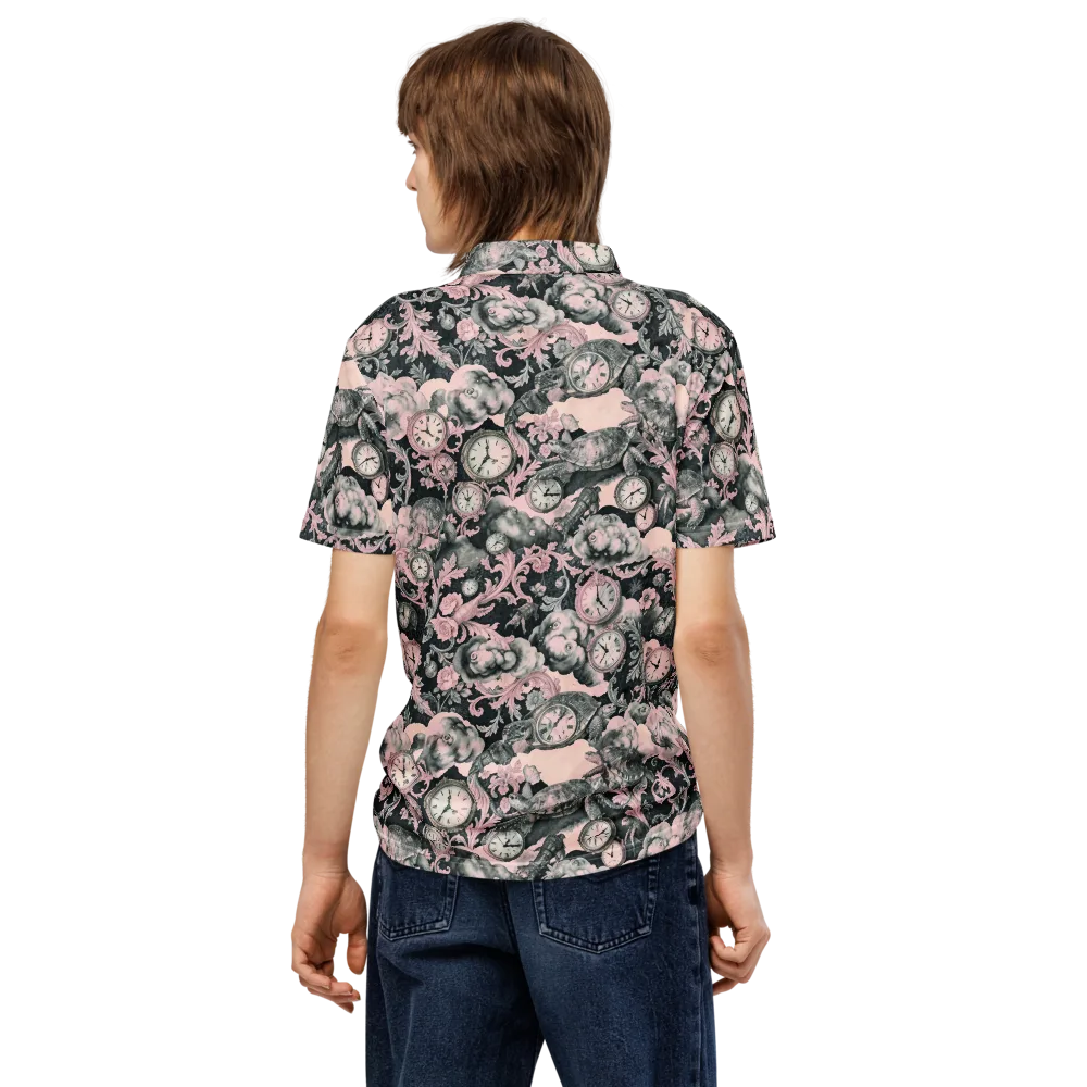 Tortoise Temporale on Men's Slim Fit Polo Shirt — Back