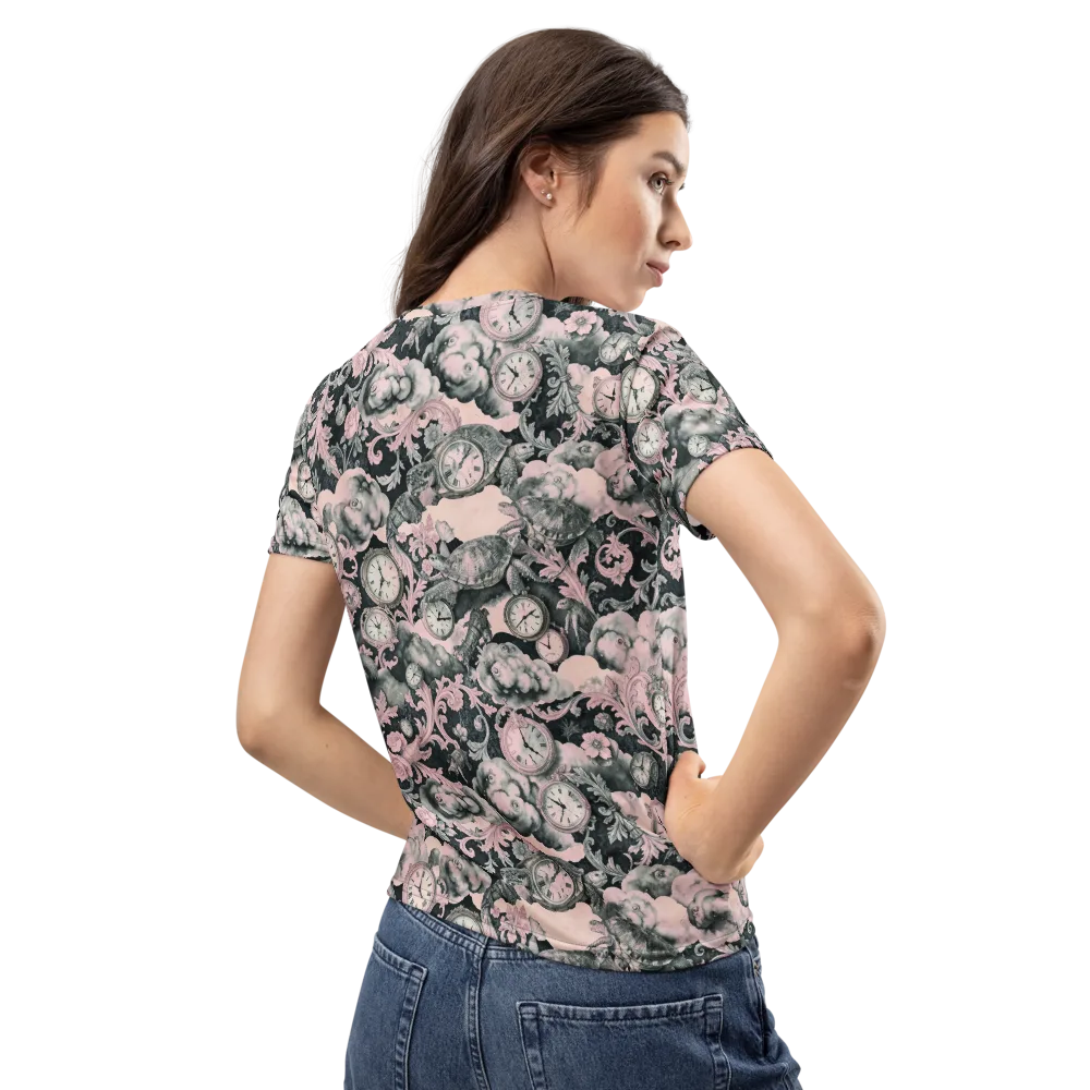 Tortoise Temporale on Women's Crew Neck T-Shirt — Back