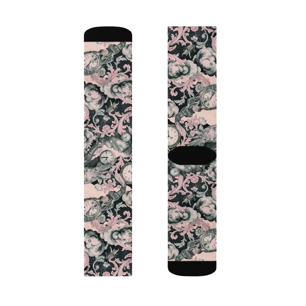 Tortoise Temporale on Socks — Right Sock