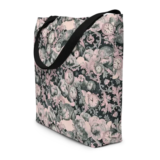 Tortoise Temporale on a Large Tote Bag W/ Pocket