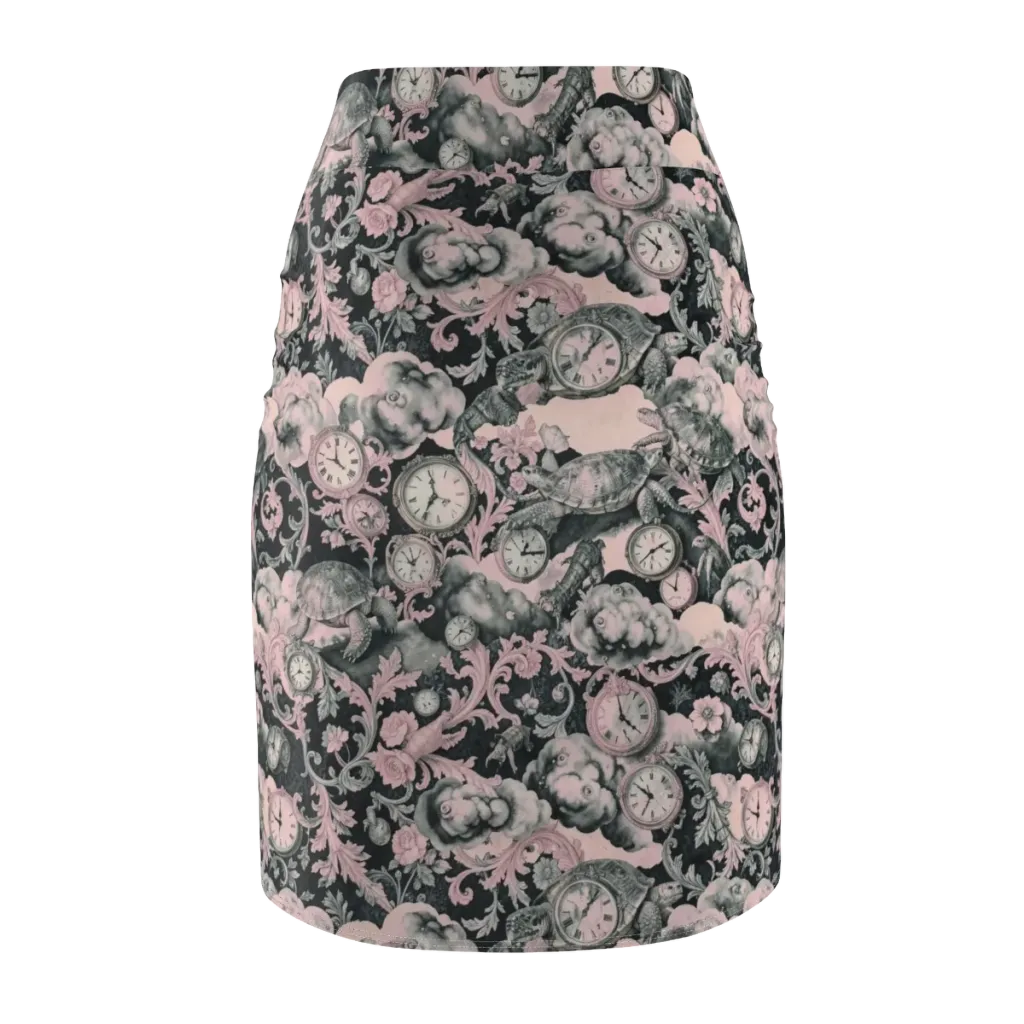 Tortoise Temporale on Pencil Skirt — Back
