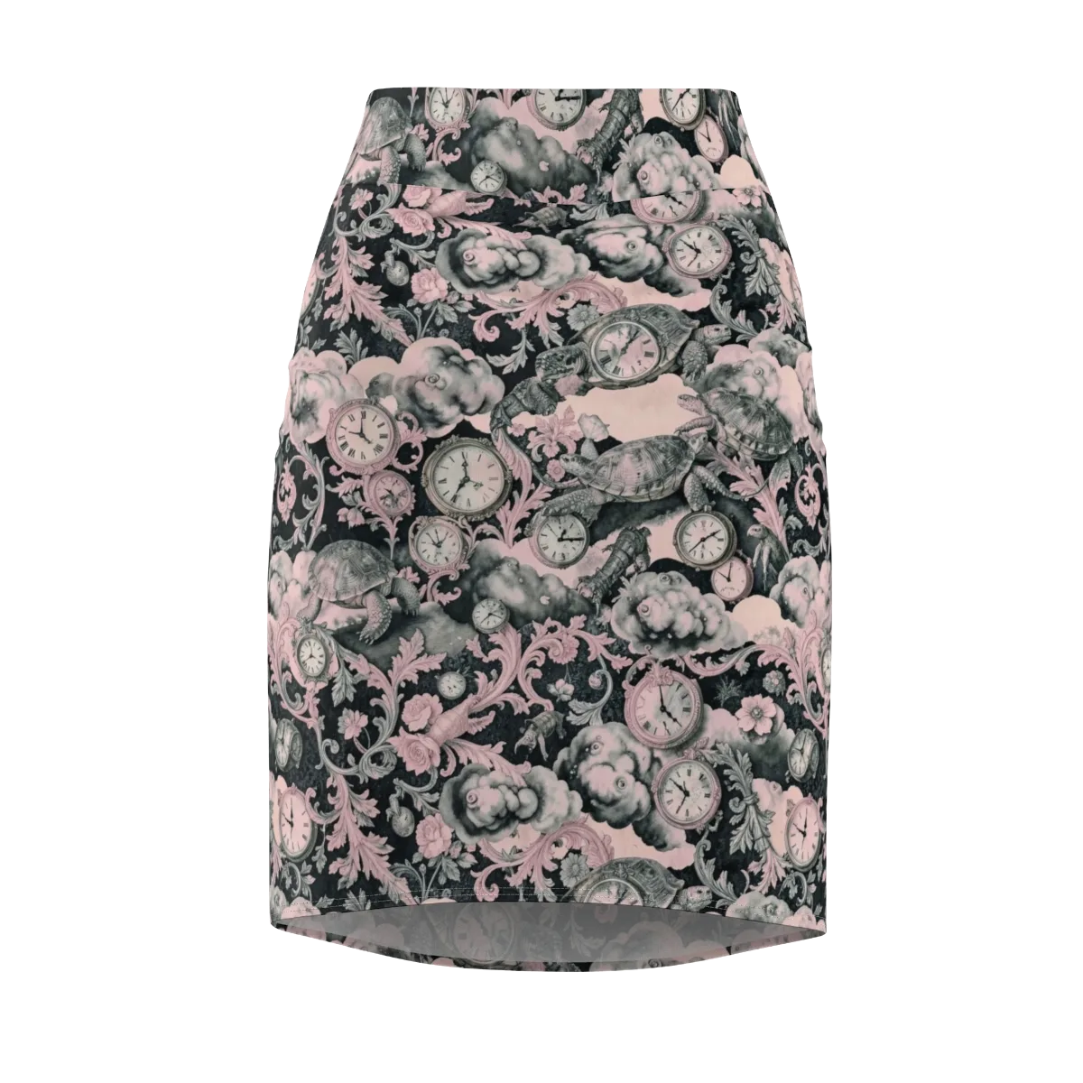 Tortoise Temporale on Pencil Skirt — Front