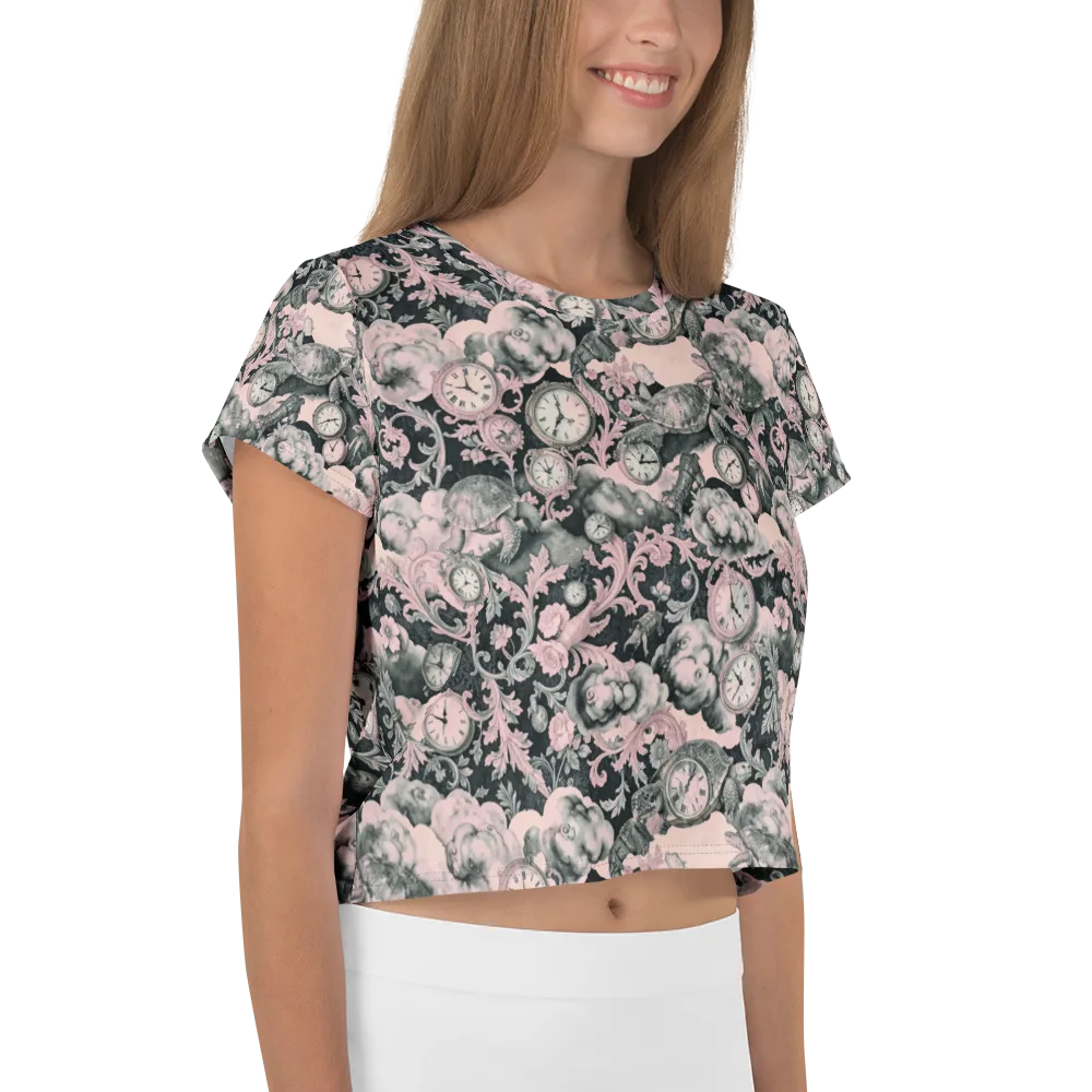 Tortoise Temporale on Crop Tee — Right