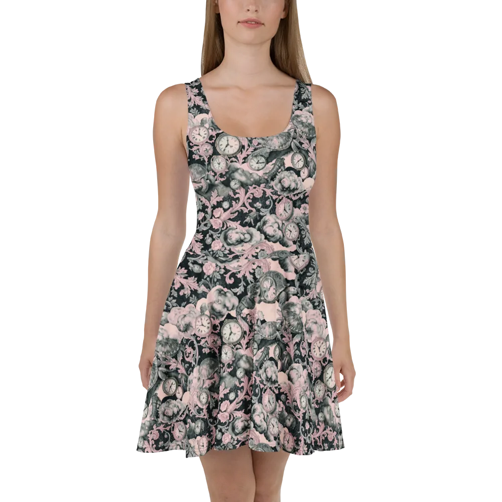 Tortoise Temporale on Skater Dress — Front