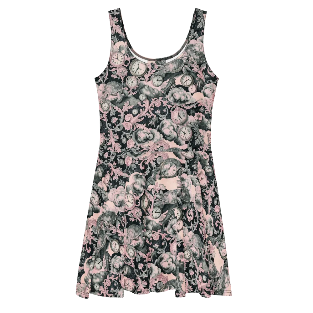 Tortoise Temporale on Skater Dress — Front