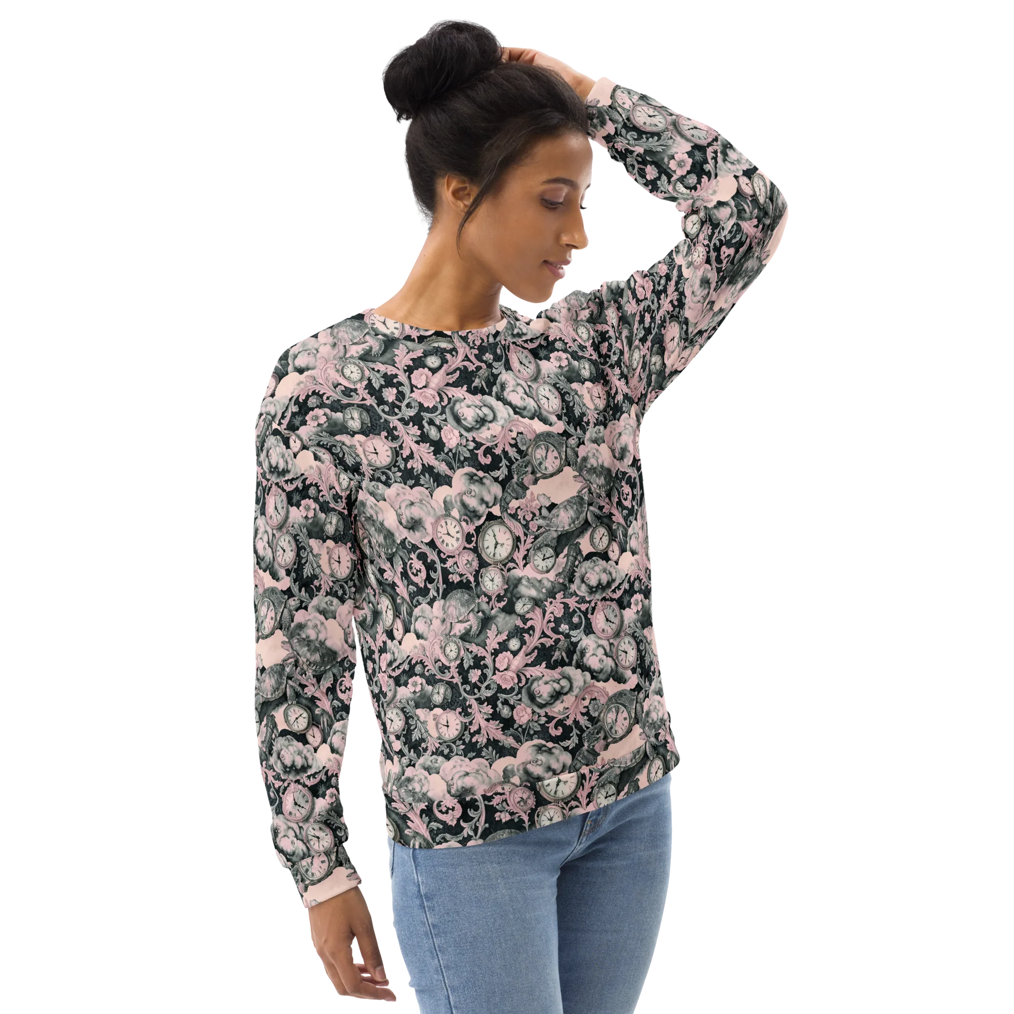 Tortoise Temporale on Sweatshirt — Right Front