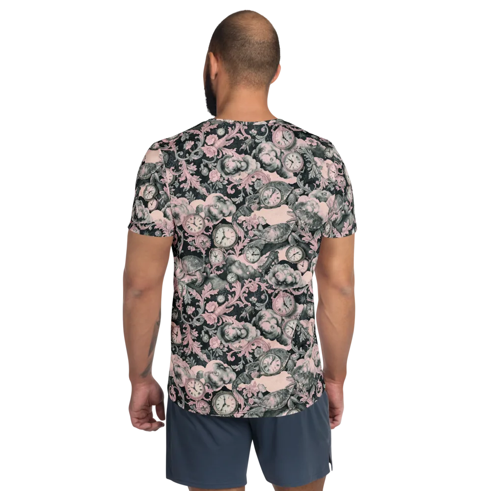 Tortoise Temporale on Men's Athletic T-Shirt — Back