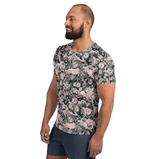 Tortoise Temporale on a Men's Athletic T-Shirt