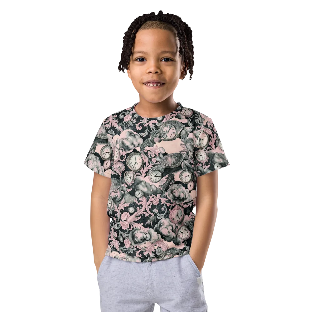 Tortoise Temporale on Kids Crew Neck T-Shirt — Front