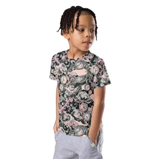 Tortoise Temporale on a Kids Crew Neck T-Shirt