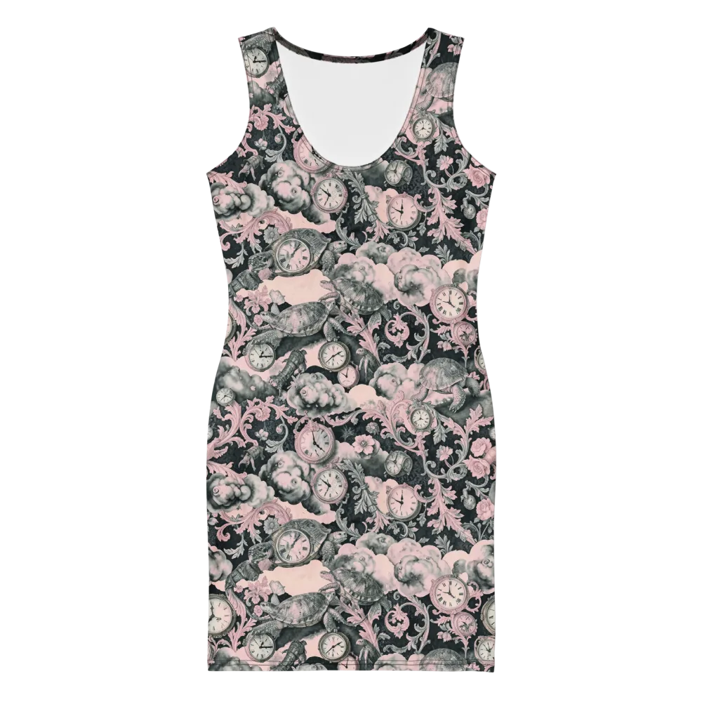 Tortoise Temporale on Bodycon Dress — Front