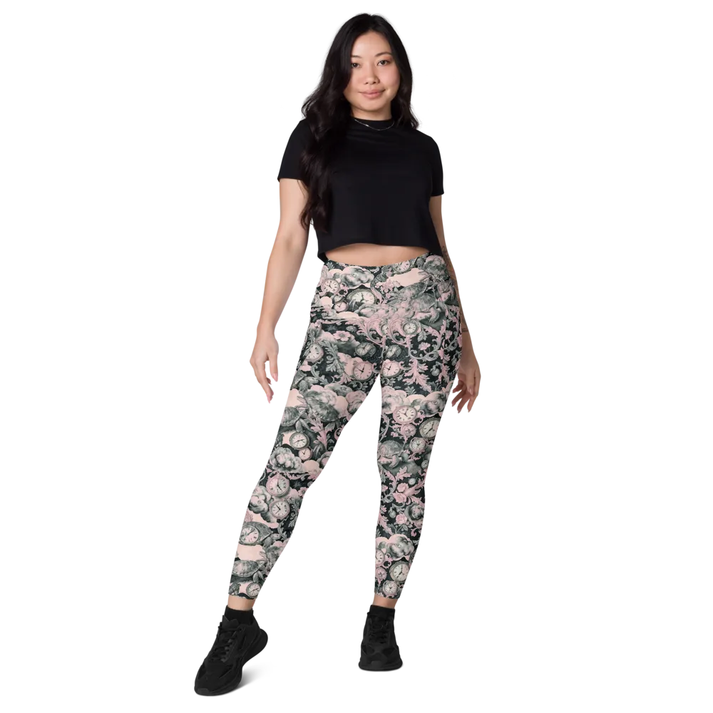 Tortoise Temporale on Leggings with Pockets — Front
