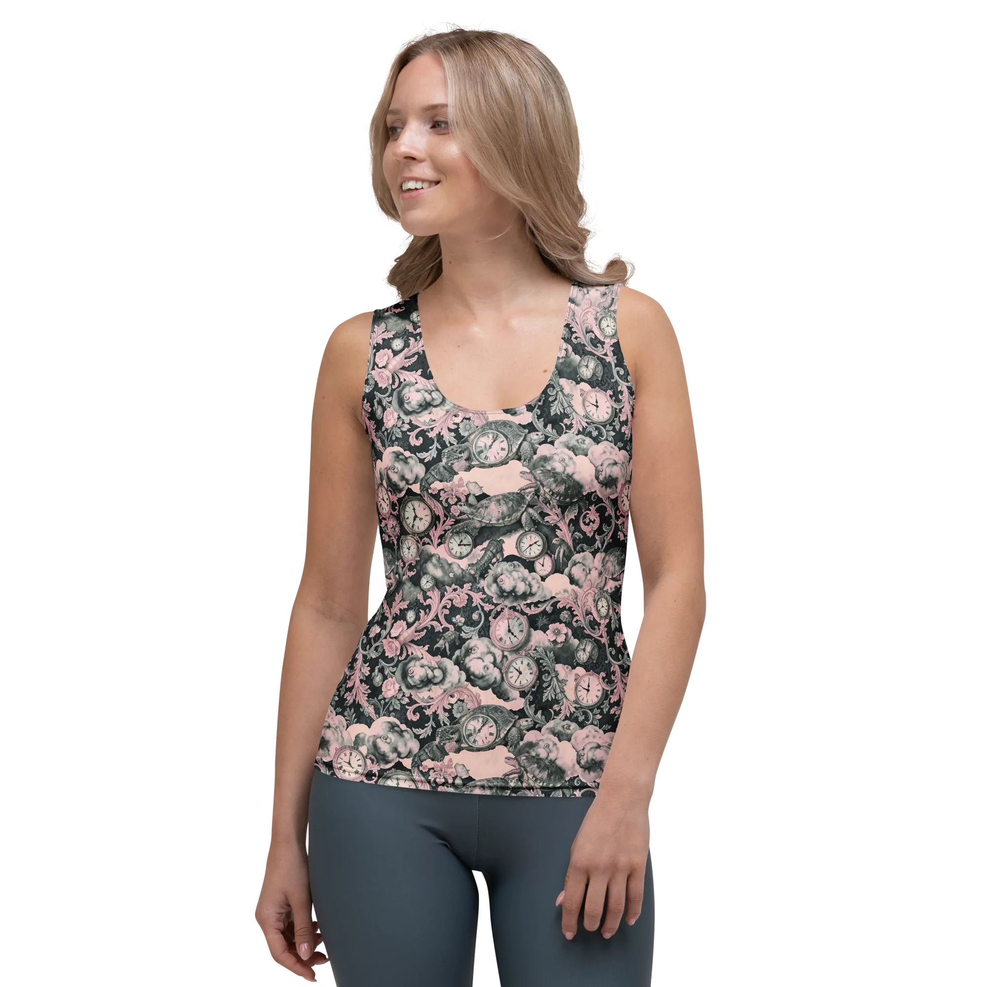 Tortoise Temporale on Women's Tank Top — Front