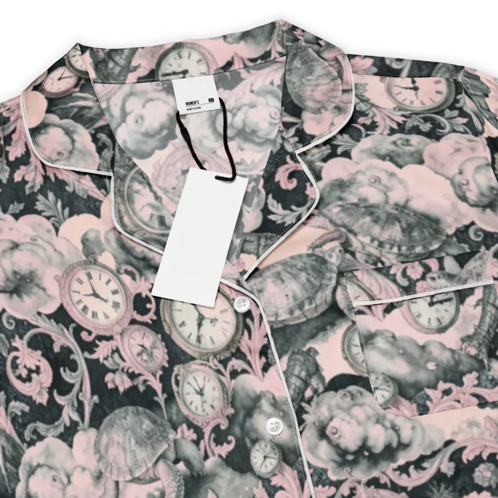 Tortoise Temporale on Women's Short Sleeve Pajama Top — Product details