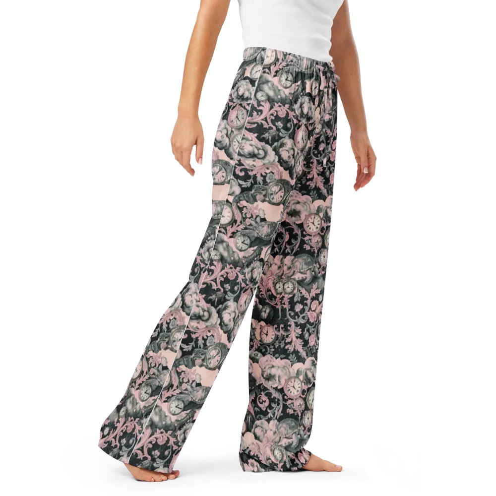 Tortoise Temporale on Women's Pajama Pants — Right Front