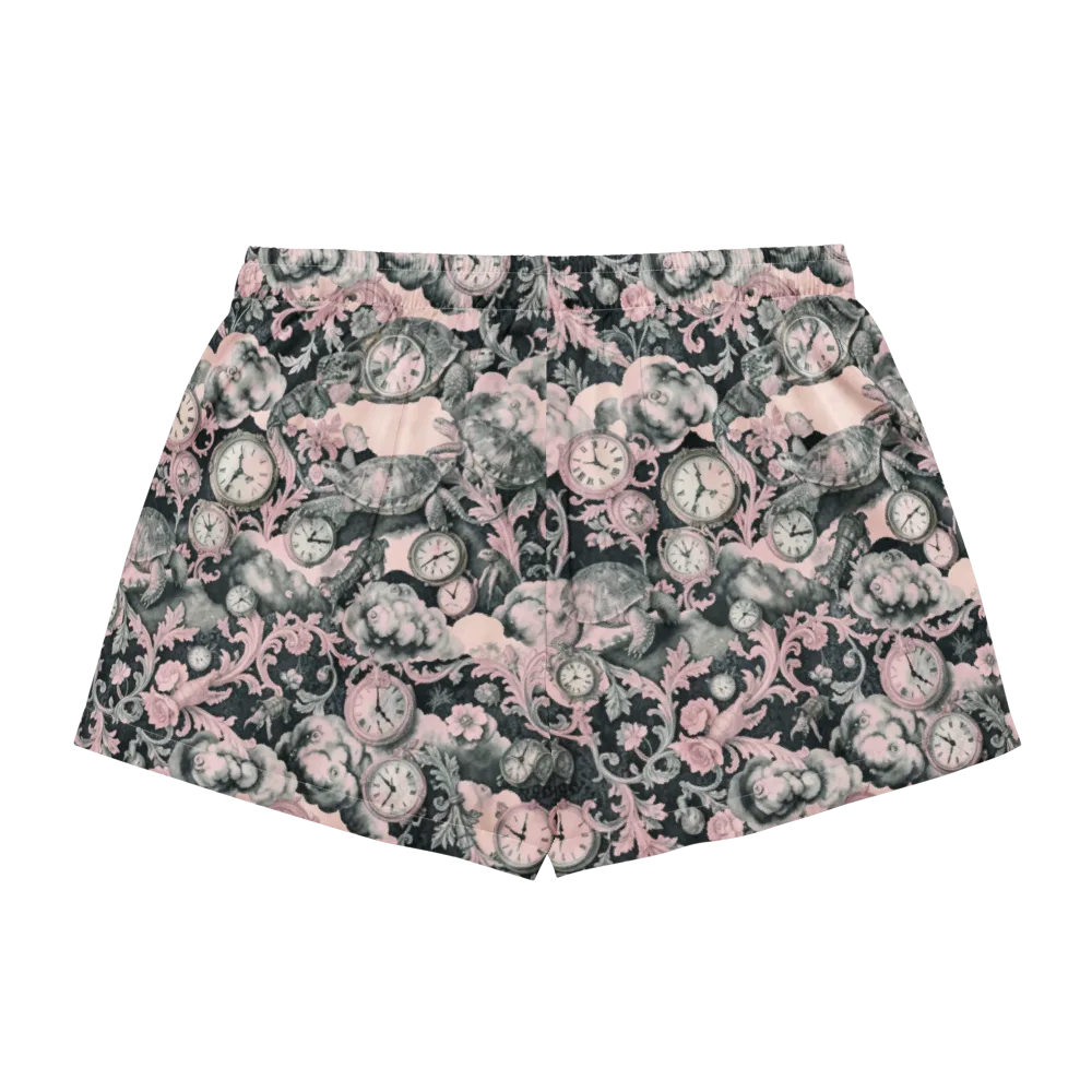 Tortoise Temporale on Women's Pajama Shorts — Back