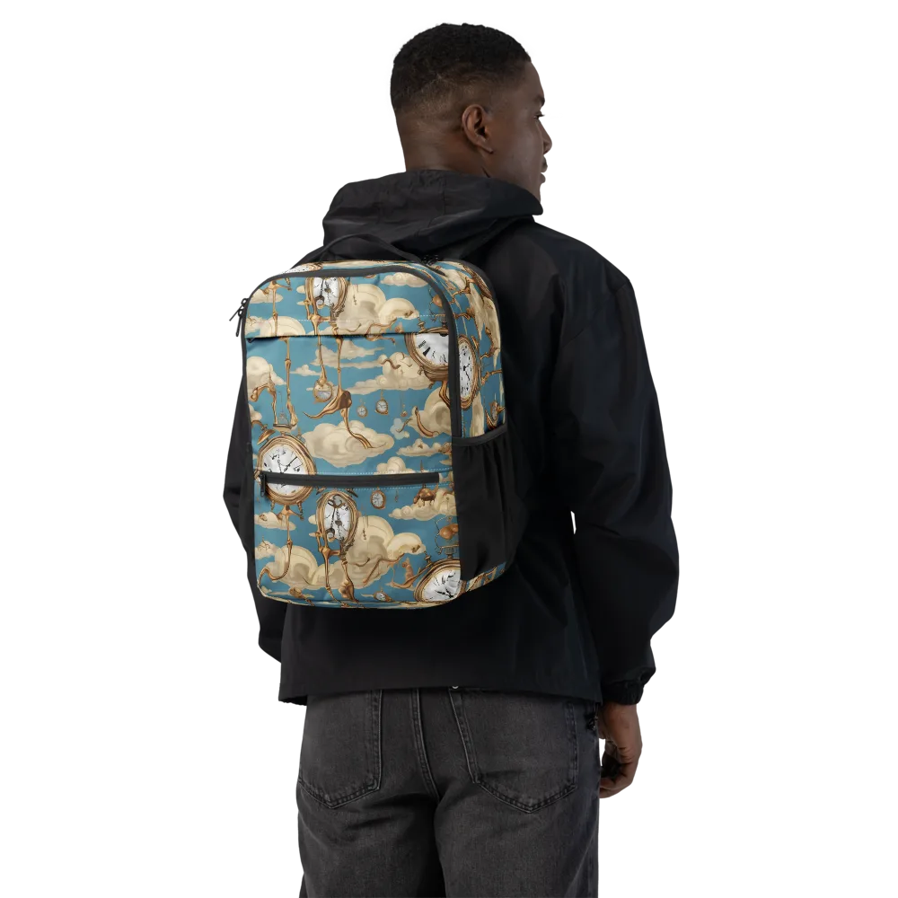 Cloudwork Clock on Utility Backpack — Back