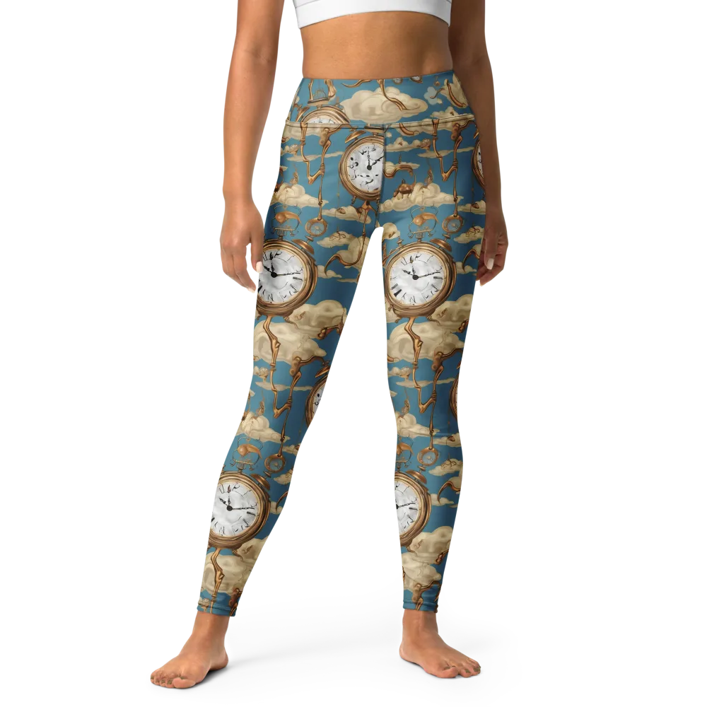 Cloudwork Clock on Yoga Leggings — Front