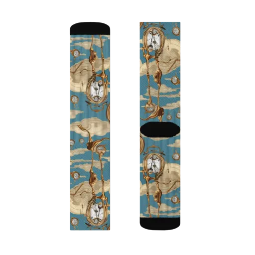 Cloudwork Clock on a Socks