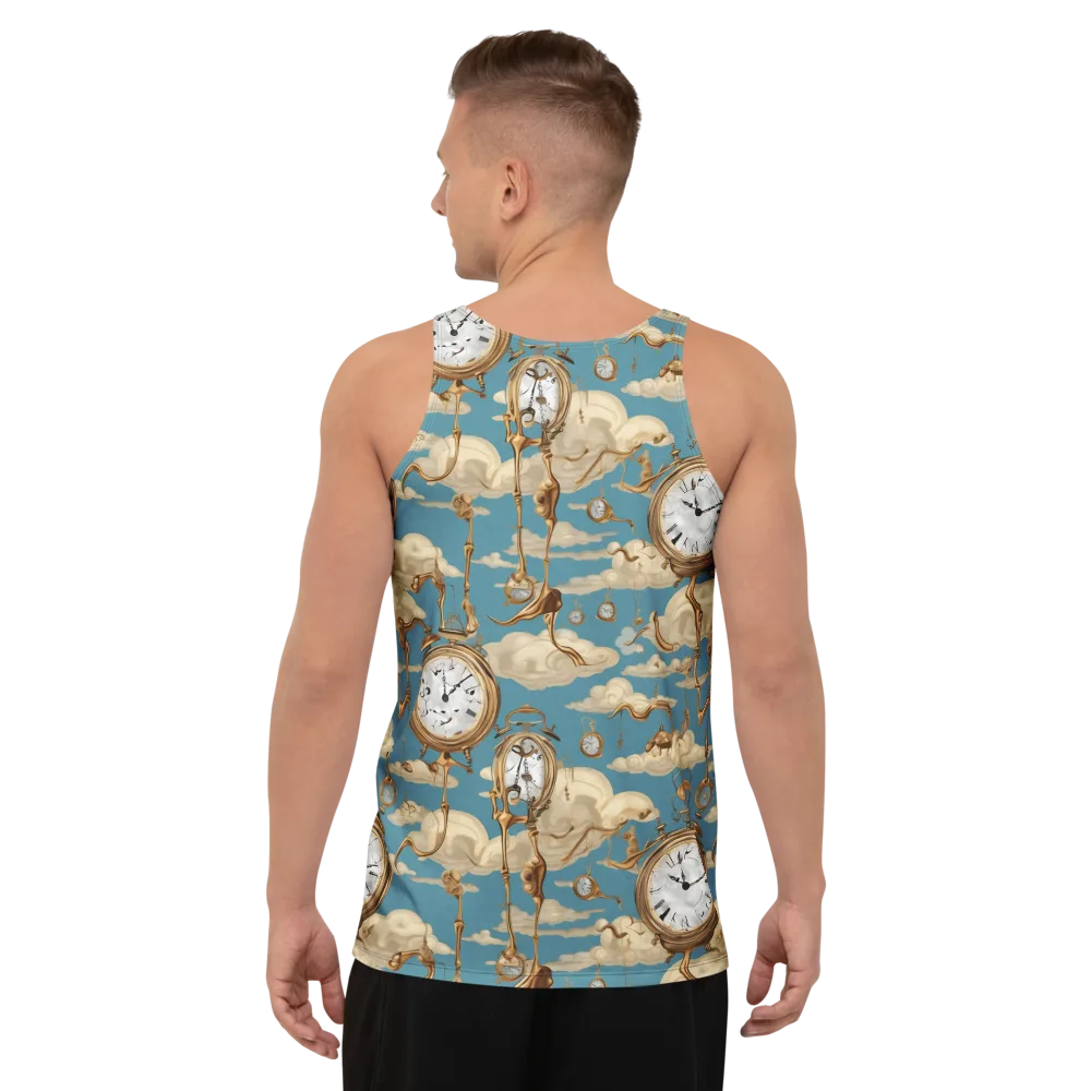 Cloudwork Clock on Men's Tank Top — Back