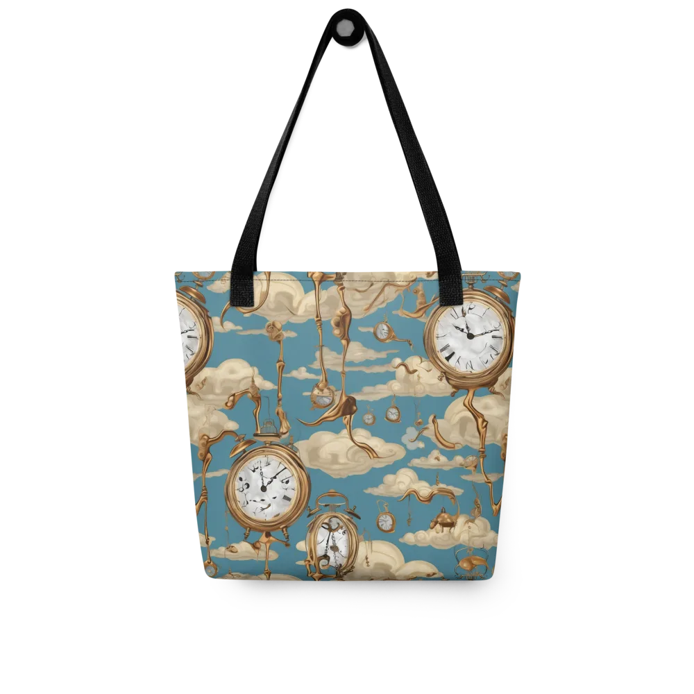 Cloudwork Clock on Tote Bag — Front