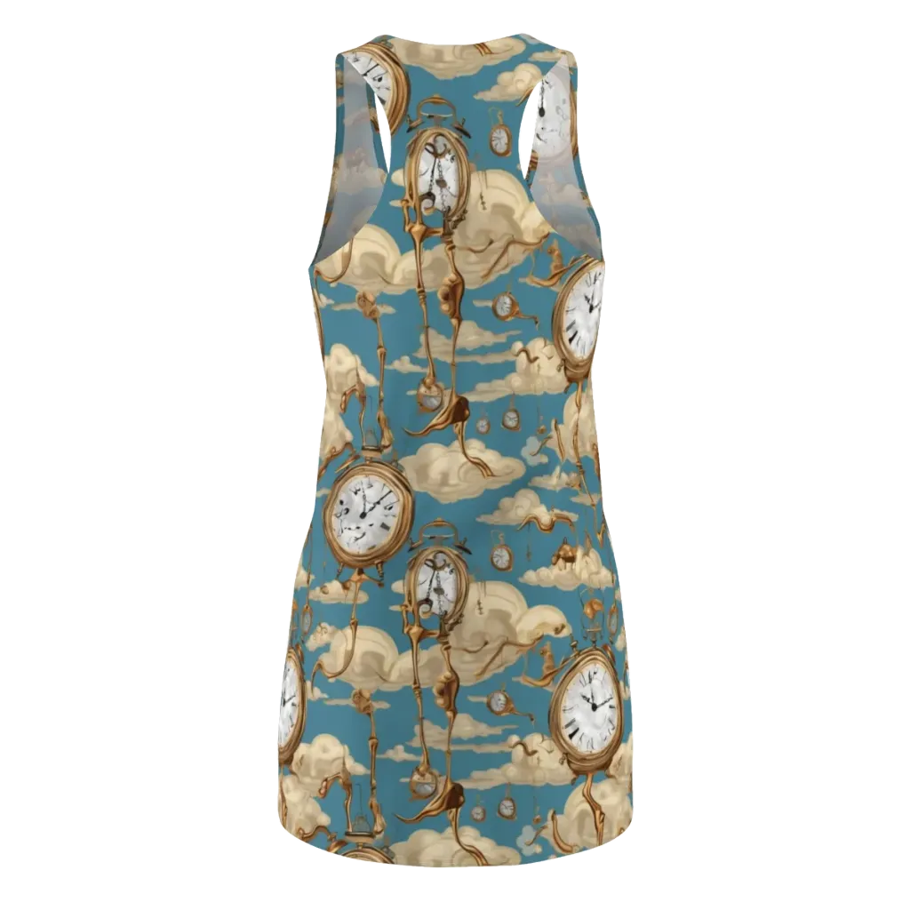 Cloudwork Clock on Racerback Dress — Back