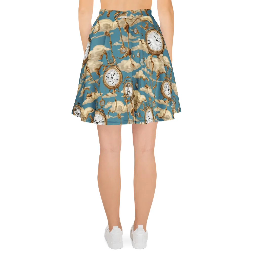 Cloudwork Clock on Skater Skirt — Back