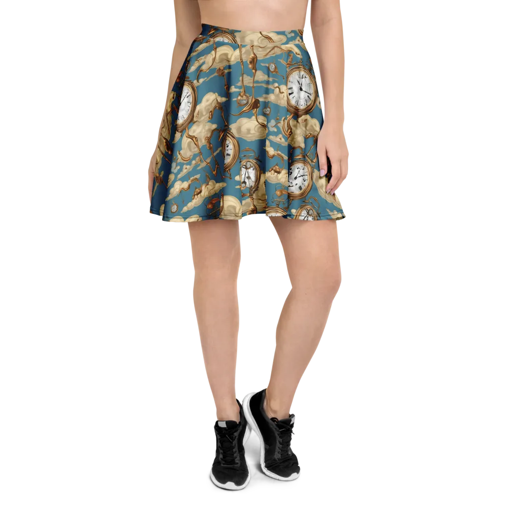 Cloudwork Clock on Skater Skirt — Front