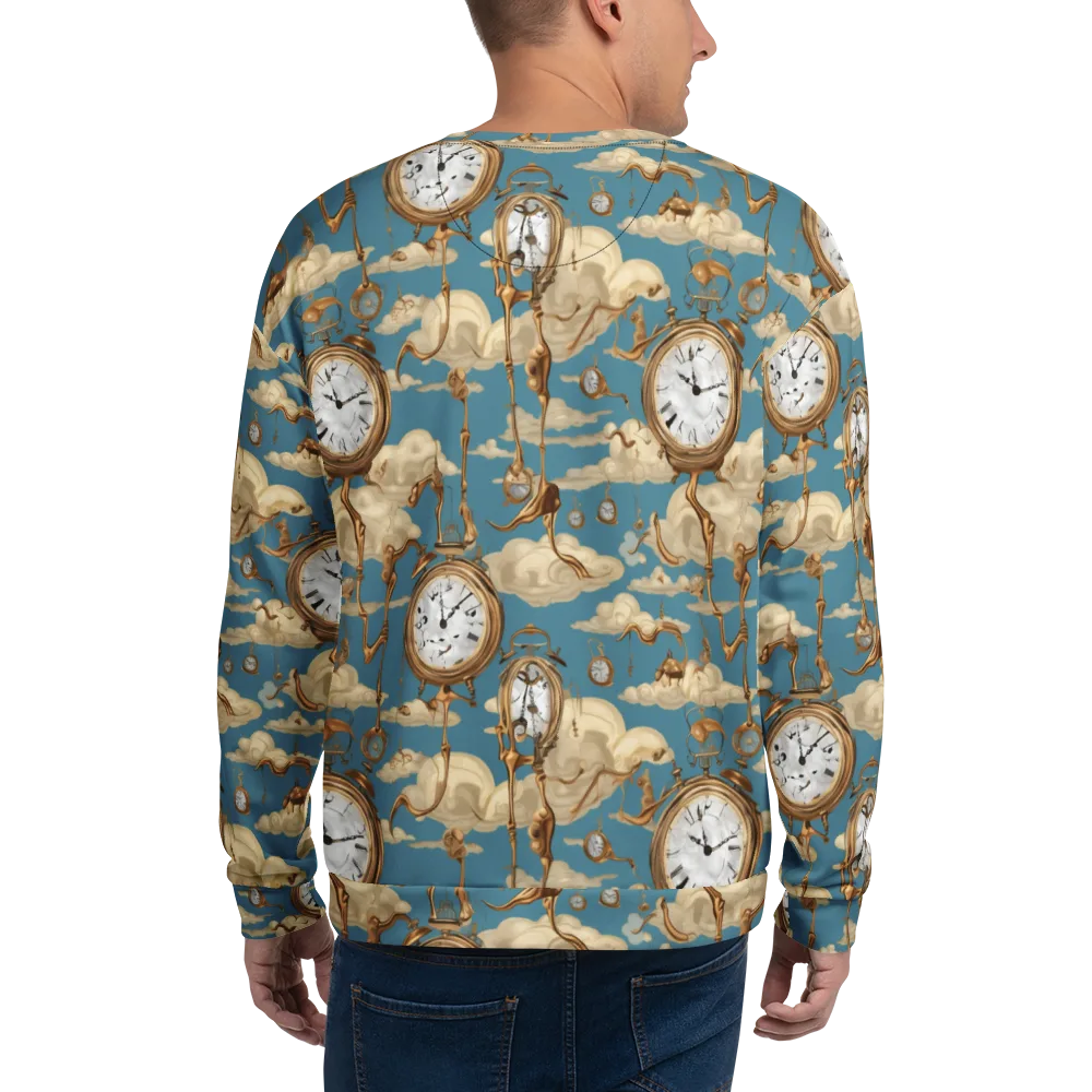 Cloudwork Clock on Sweatshirt — Back