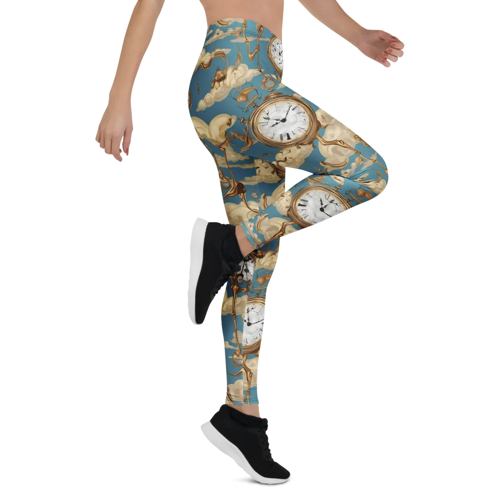 Cloudwork Clock on Leggings — Right