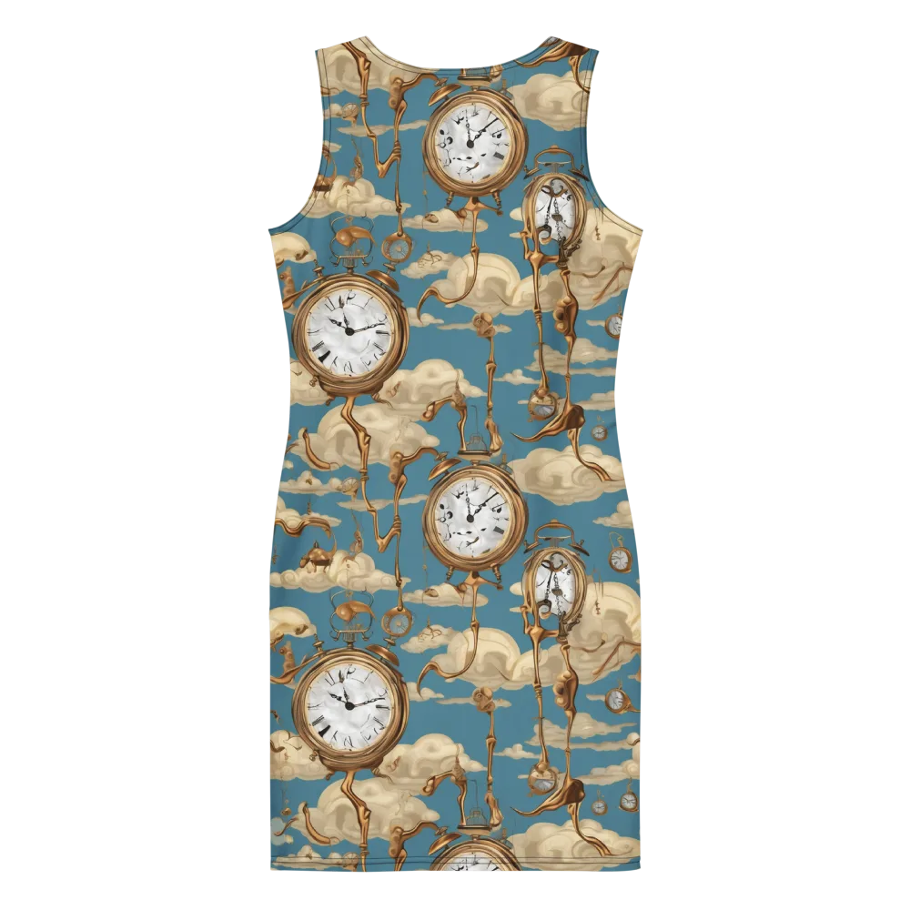 Cloudwork Clock on Bodycon Dress — Back