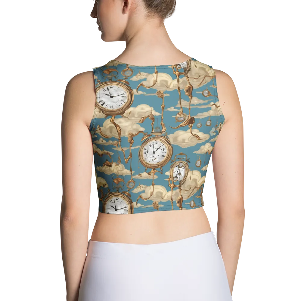 Cloudwork Clock on Crop Top — Back