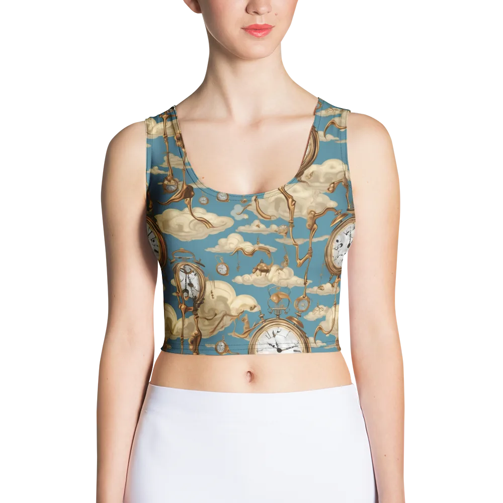 Cloudwork Clock on Crop Top — Front