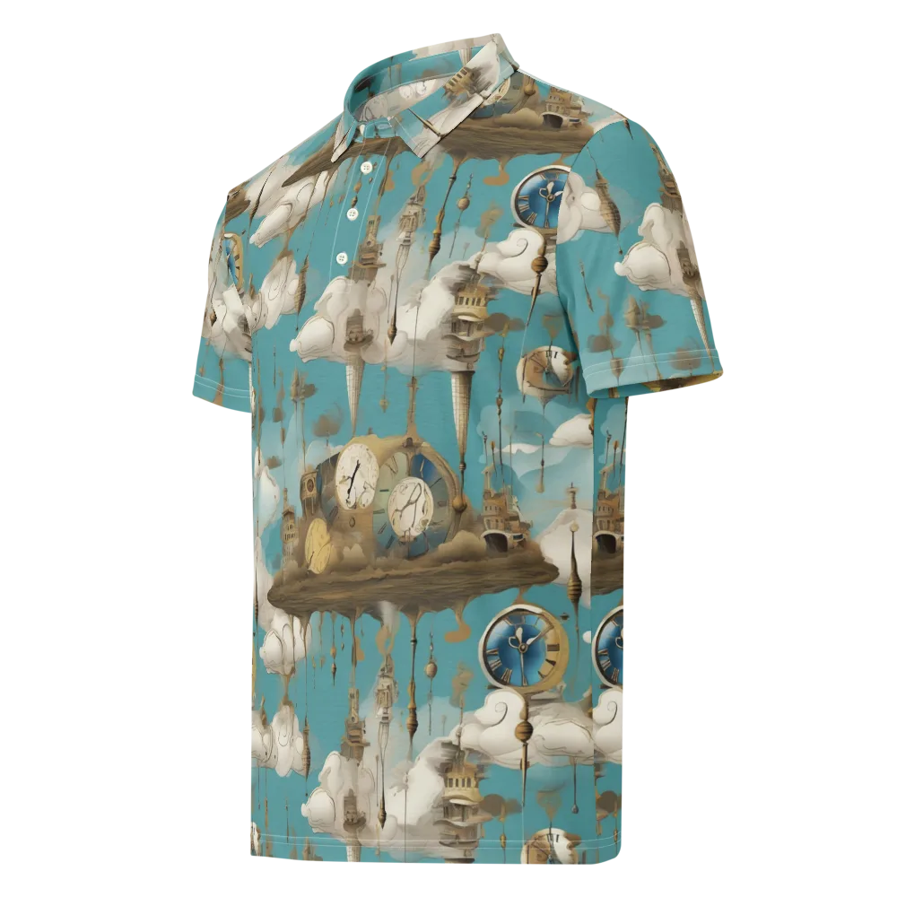 Cloudbound Horology on Men's Slim Fit Polo Shirt — Left Front