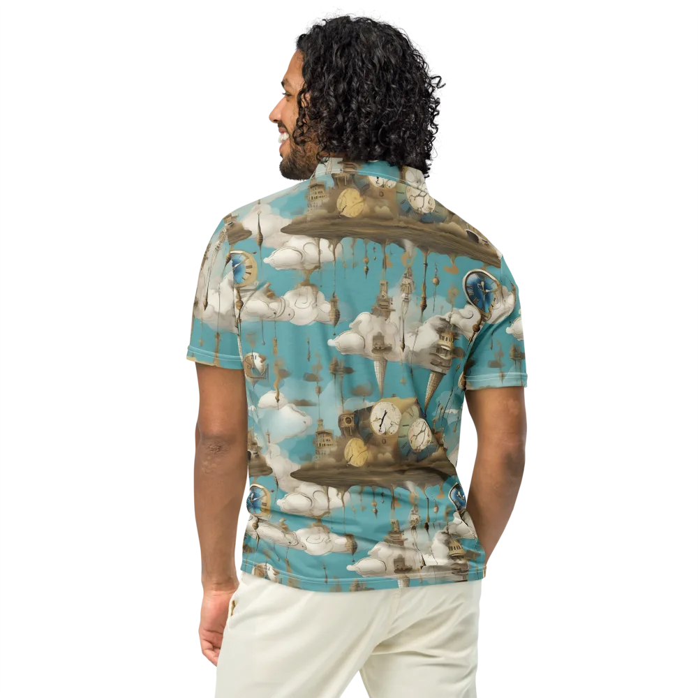 Cloudbound Horology on Men's Slim Fit Polo Shirt — Back