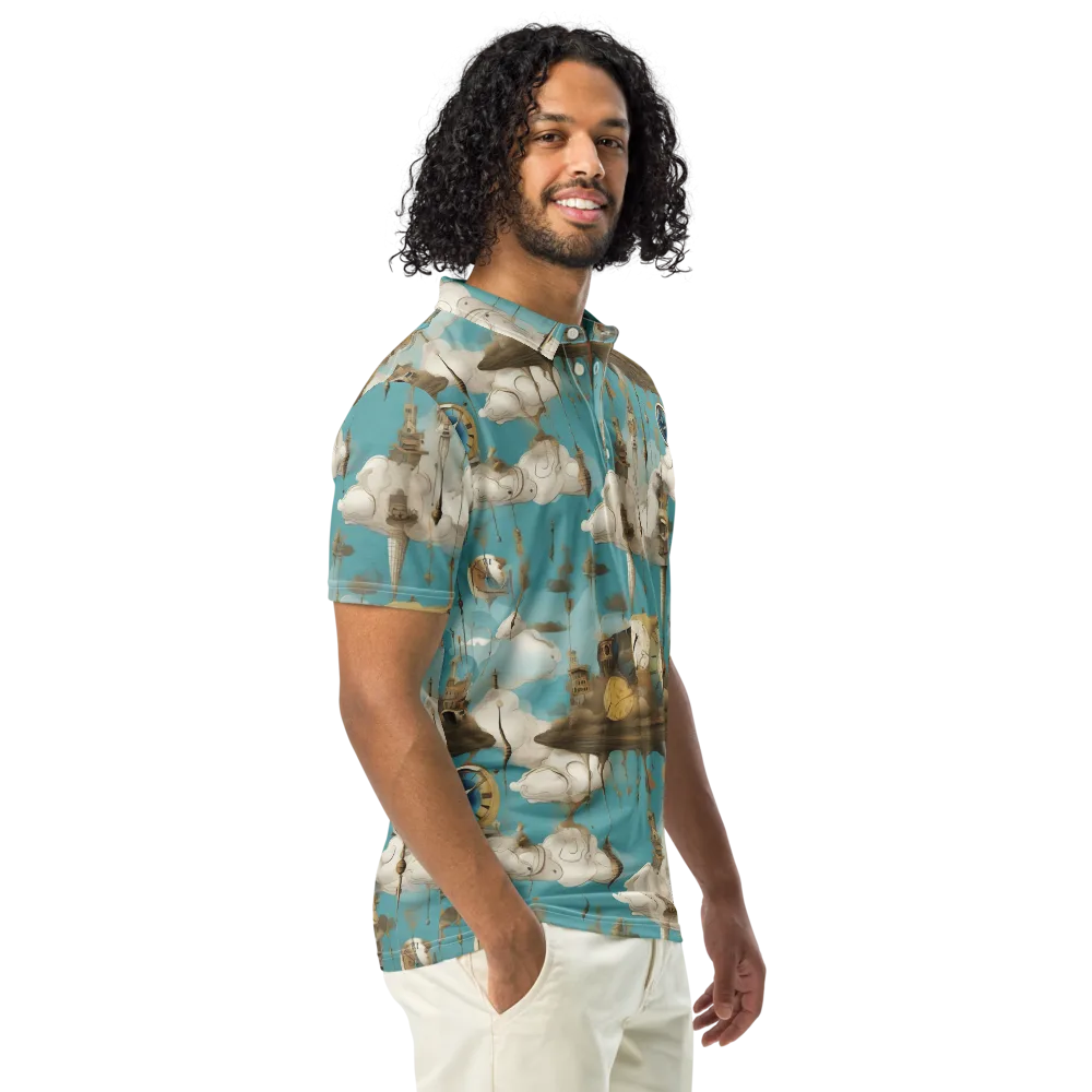 Cloudbound Horology on Men's Slim Fit Polo Shirt — Right Front