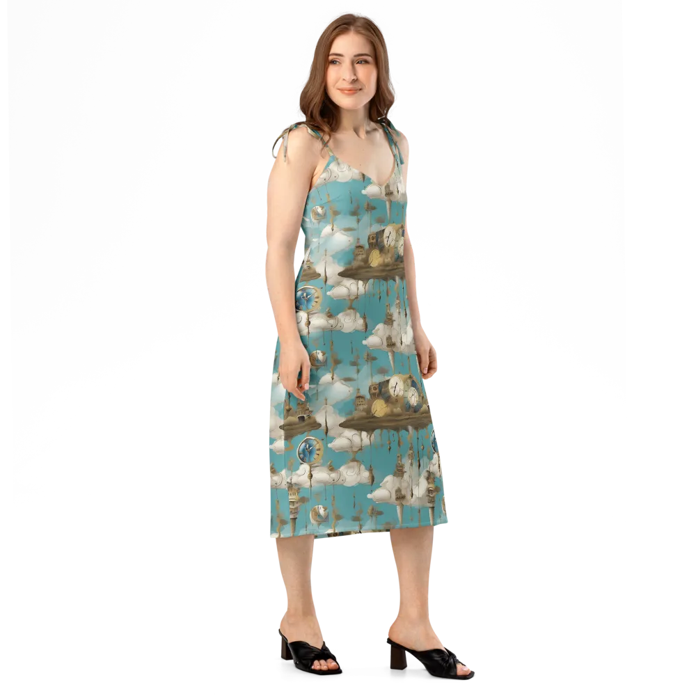 Cloudbound Horology on Slip Dress — Right Front