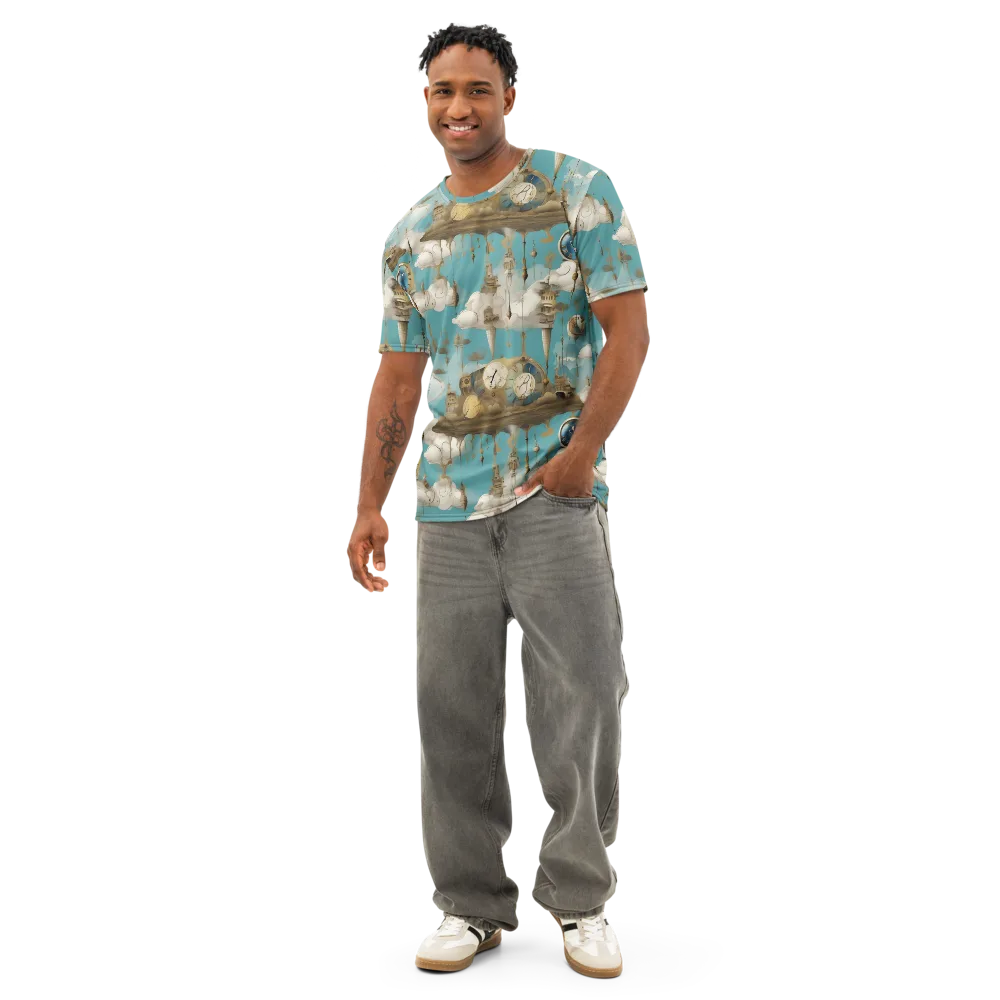 Cloudbound Horology on Men's Cotton Crew Neck T-Shirt — Front